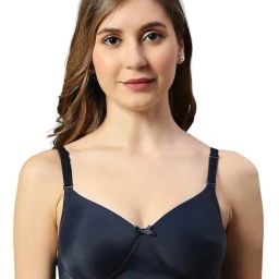 Smarty Pants Blue Full Coverage T-Shirt Bra-picture-18
