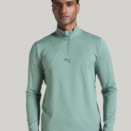 Puma Green Regular Fit Sports Jacket-image-82