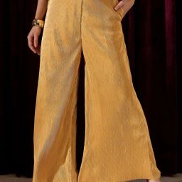 KASSUALLY Yellow Pleated Trousers-image-9