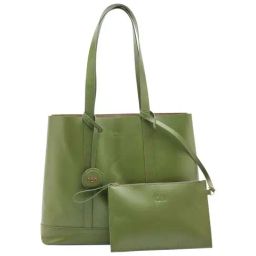 Tohl Down to Earth Green Solid Medium Tote Handbag with pouch-36