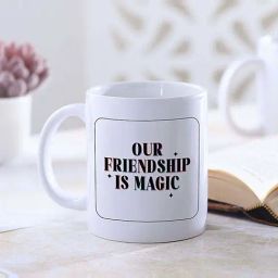 FNP Multicolor Ceramic Personalised Friendship Is Magic Photo Mug (325ml)-image-98