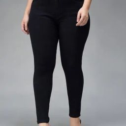 Miss Chase A+ Black Denim Skinny Fit Jeans-image-94