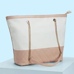 Forever Glam by Pantaloons Off White Leather Medium Tote Bag-image-64