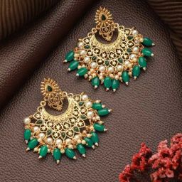 Aatmana Women Contemporary Chand Bali Earrings-42