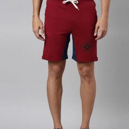 Dixcy Scott Maximus Maroon Cotton Regular Fit Shorts-picture-14