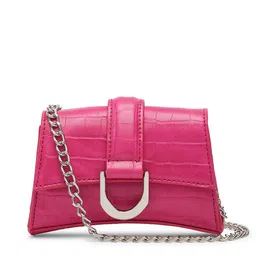 MIRAGGIO Pink Mini Croc-Textured Crossbody Bag-image-38