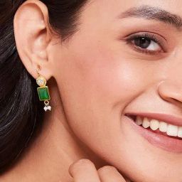Fabindia 92.5 Silver Danglers Earrings for Women-image-73