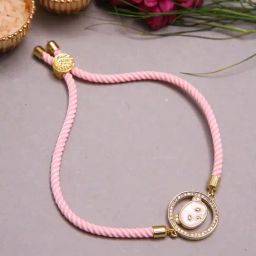Aapno Rajasthan Gold Contemporary Teddy Designer Casual Rakhi with Roli Chawal & Greetings Card-picture-7