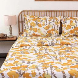 House This Himalayan Poppies Yellow 150 TC Cotton Double Dohar-picture-46