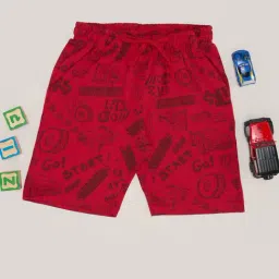 Pantaloons Junior Boys Red Shorts-picture-35