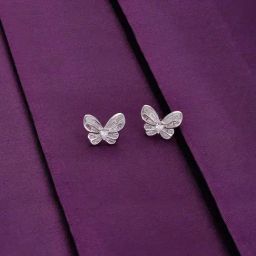 Kai Jewel Sterling Silver Crystal Butterflies Casual Stud Earrings for Women-image-53