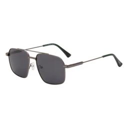 Ted Smith Grey Aviator UV Protection Sunglasses for Unisex-30