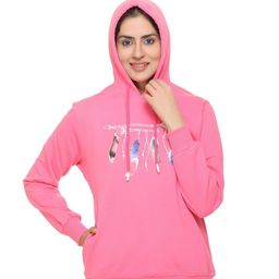 WOOL 4U Women Hooded Pullover Sweatshirt-image-67