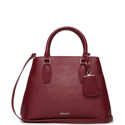 Miraggio Olivia Wine Solid Medium Handbag-picture-12