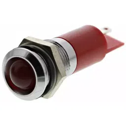 RS PRO Red Panel Mount Indicator 12 V, Mounting Hole Size 14 mm, IP Rating IP67, Model No 208273-12