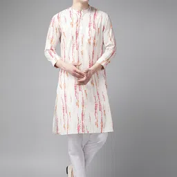 See Designs Men Printed Pure Cotton Kurta With Pyjamas-image-81