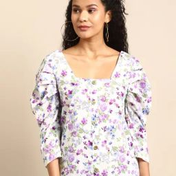 DODO & MOA White Printed Top-picture-31