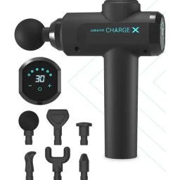Caresmith Charge X Massage Gun with Touchscreen Display with 6 Heads for Whole Body (Black)-12