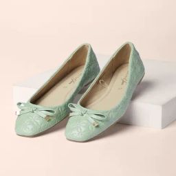 Forever Glam by Pantaloons Women's Green Flat Ballets-image-67