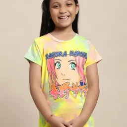 Kidsville Multicolor Naruto Print T-Shirt-image-15