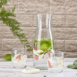 Pasabahce Transparent Cotton Candy Pitchers & Glasses (1.53 L)- Set of 3-image-95