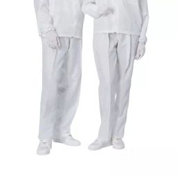AS ONE Dust-free Clothing AS349C Unisex Pants 5L Size 100% Polyester White, 1-6363-08-picture-29