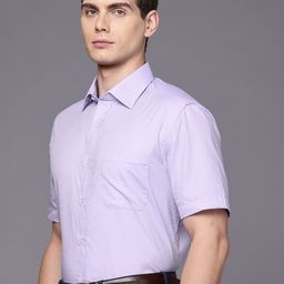 Louis Philippe Pure Cotton Classic Fit Textured Formal Shirt-image-43