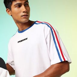 HRX by Hrithik Roshan Being Local Story Drop-Shoulder Sleeves Lifestyle Oversized T-shirt-image-9