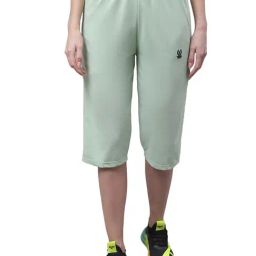 Vimal Jonney Light Green Regular Fit Mid Rise Capris-image-22