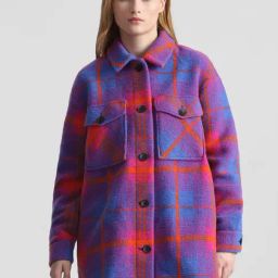 Only Multicolor Checks Jacket-image-22