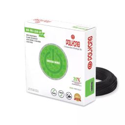 Polycab 4 Sq.mm 1 Core HR-FRLS-H-LF Green Wire Black (200 m)-picture-5
