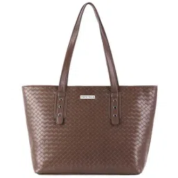Toteteca Brown Textured Medium Shoulder Bag-91