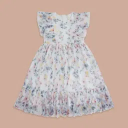 Pantaloons Junior Multicolor Cotton Floral Print Dress-picture-20