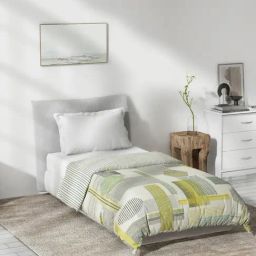 DDecor Geometric Multicolor 150 TC Cotton Reversible Quilt-image-32