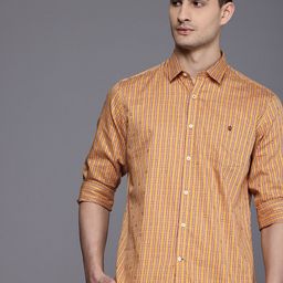 Louis Philippe Sport Pure Cotton Slim Fit Opaque Checked Casual Shirt-picture-11