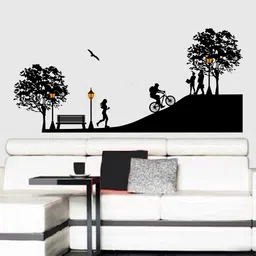 rawpockets Black The Evening at the Park Wall Sticker-image-61