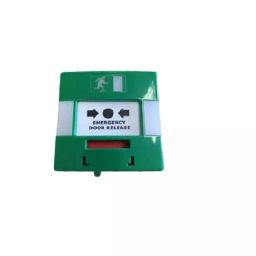 RS PRO Green Emergency exit unlocking box, Button Operated, Resettable, 85 x 85 x 42 mm, Mains-Powered Model No 1924550-2