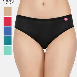 Dollar Missy Pack of 10 Solid Inner Elasticated Hipster Panty MMBB-131S-R3-LY-PO10-image-28