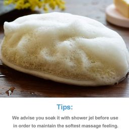 rixtec Set of 5 Natural Body Loofah for Bathing | Organic Loofah with strep | Shower Sponge for Women, Men and Kids image 2