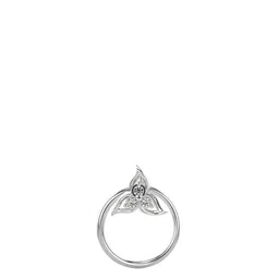 VALANOVA Women 18K White Gold & Certified Lab Grown Diamond Nosepin 0.22 gm-picture-34