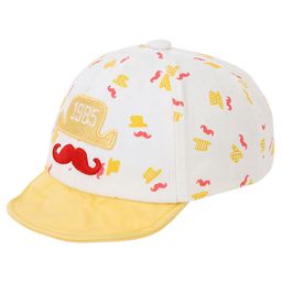 Kid-O-World Moustache & Number Placement Embroidered Cap - Yellow-image-9