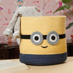 Hosta Homespure cotton cartoon character foldable laundry bag yellow-18