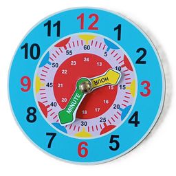 A&A Kreative Box Wooden Educational  Time Teaching Clock for Kids with Moving Hands.-6