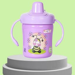 Tinny Tots Baby Unbreakable Sippy Cup Learning Sipper Feeding Feeder Spout BPA Free Bottle - (125 ml, PURPLE)-picture-25