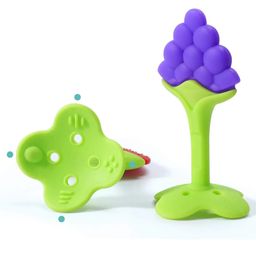 numum Baby Teething Silicone BPA Free Natural Organic Freezer Safe Teethers for Newborn Infant, Soft & Textured - Babies Shower Gift (Pack of 1) Multicolor (Color and design may vary)-22