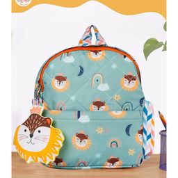 Rosada Fancy Lion Printed Backpack for Kids With Matching Keychain hanging, Waterproof Trendy and Spacious Kids Backpack, Stylish Bag for Kids - Small(10 Inches)-image-122