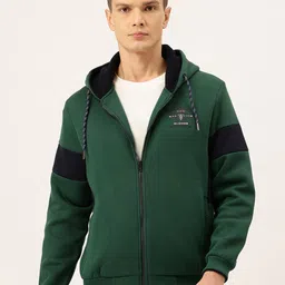 Monte Carlo Typography Printed Hooded Cotton Rich Zip-Up Sweatshirt with Inner Fleece-picture-47
