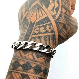 Dynamic Retail Global Men Stainless Steel Silver-Plated Link Bracelet-image-52