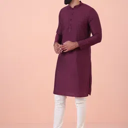 KISAH Men Thread Work Kurta image 4