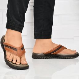 R-SWISS Men Tan Synthetic Flip Flops-image-38